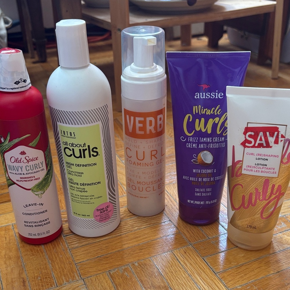 Hair Care Product Set with Curl Enhancers